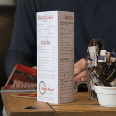 Print your own tower cards, ideal for retail point of sale